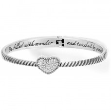 Celestia Heart Hinged Bangle