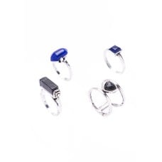 Boho Ring Set Silver