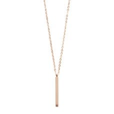 Bar Pendant Necklace Rose Gold