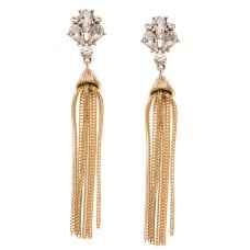 Crystal Tassel Earrings