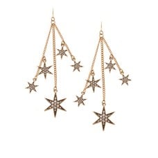 Star Chain Earrings