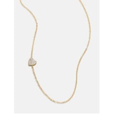 18K Gold Asymmetrical Heart Necklace