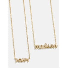 18K Gold Mini Custom Nameplate Necklace