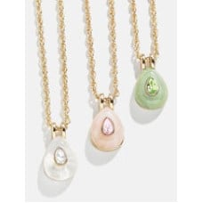 Semi-Precious Teardrop Birthstone Necklace