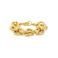 Gold Mary Links Bracelet