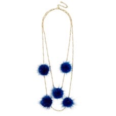 Loulou Fur Pom Pom Necklace
