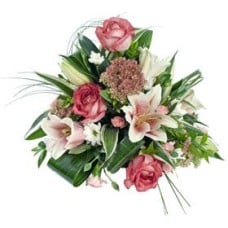 Pink And White Posy (Standard)