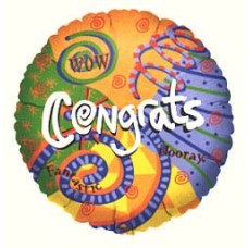 Wow Congrats Balloon (Standard)