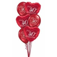 Ruby Anniversary Bouquet (Standard)