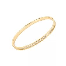 Mikana Crystal Armlet 18k Gold Plated Kinue Bangle Bracelet