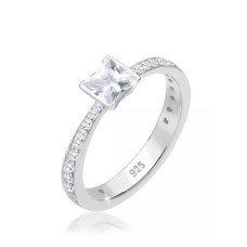 Ring Engagement Solitaire Zirconia