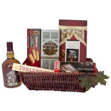 Chocolate and Chivas Regal Gift Basket