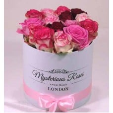 Pink roses hengedobozban - Rózsabox (Medium)