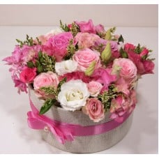 Magic Box pink roses - rózsabox (Small)