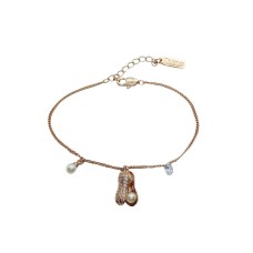 Peanut Cubic Zirconia Charm Bracelet