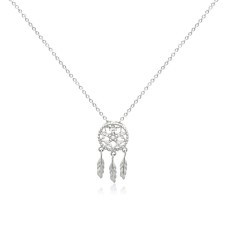 Dream Catcher Cubic Zirconia Necklace