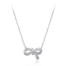 Cubic Zirconia Pendant Necklace-3