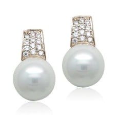 Faux Pearl Stud Earring-2