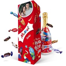 Celebrations bottle with name on packaging