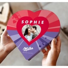 Milka heart with name and picture