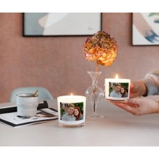 Personalisierte Kerze im Glas - 8 x 9 x 9 cm