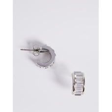 Baguette Hoop Earrings MADE WITH SWAROVSKI ELEMENTS
