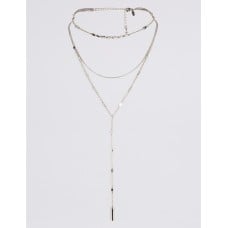 Chain Drop Choker Necklace