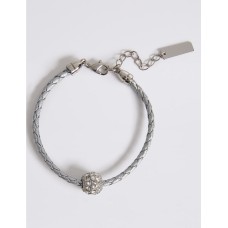 Pave Ball Plaited Bracelet MADE WITH SWAROVSKI ELEMENTS