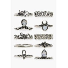 Daisy 10 Piece Stone Set Ring Pack