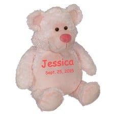 16" Personalized Pink Teddy Bear