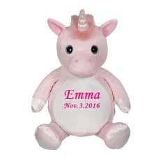 16" Personalized Pink Unicorn