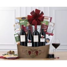 Napa and Sonoma Valley Red Wine Basket