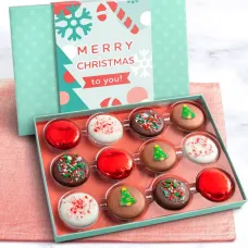 Merry Christmas Deluxe Chocolatey Covered Cookies