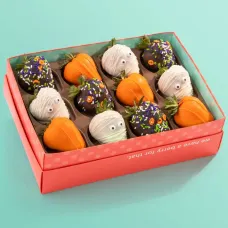 Haunting Halloween Dipped Strawberries -12 Count