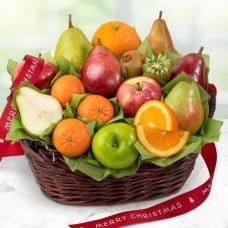 Merry Christmas California Bounty Fruit Gift Basket