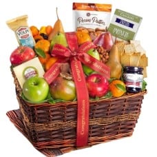 Congratulations Abundance Classic Fruit Basket