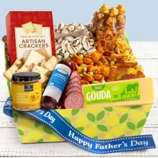 Father's Day Snack Sensation Meat, Cheese & Snack Variety Gift Box