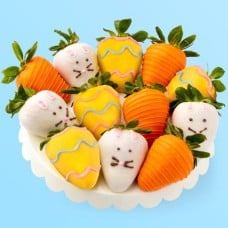 Happy Easter Bunnies & Carrots Berries - 12 count