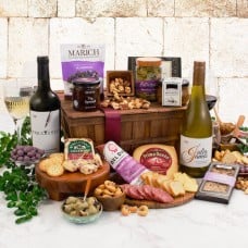 The Critic Napa Cabernet & Julia James Chardonnay Wine & Artisanal Food Gift Basket