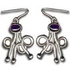 Sterling Silver & Amethyst Earrings