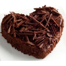 1.5 Kg Heart Shaped Dark Chocolate Cake