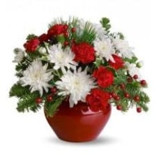 Red And White Arrangement