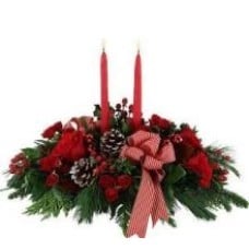 Red Christmas Centerpiece