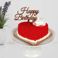 1 Kg Heart Shaped Red Valvet Cake