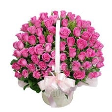 100 Dianna Rose Basket To China