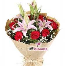 Red Rose and Lily Celebration to Hong Kong