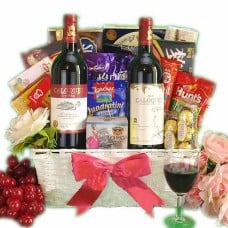 French Wine Duo Basket
