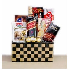 Johnnie Walker Red Label and Gourmet Basket