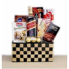 Johnnie Walker Red Label and Gourmet Basket