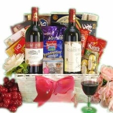 French Wine Duo Basket